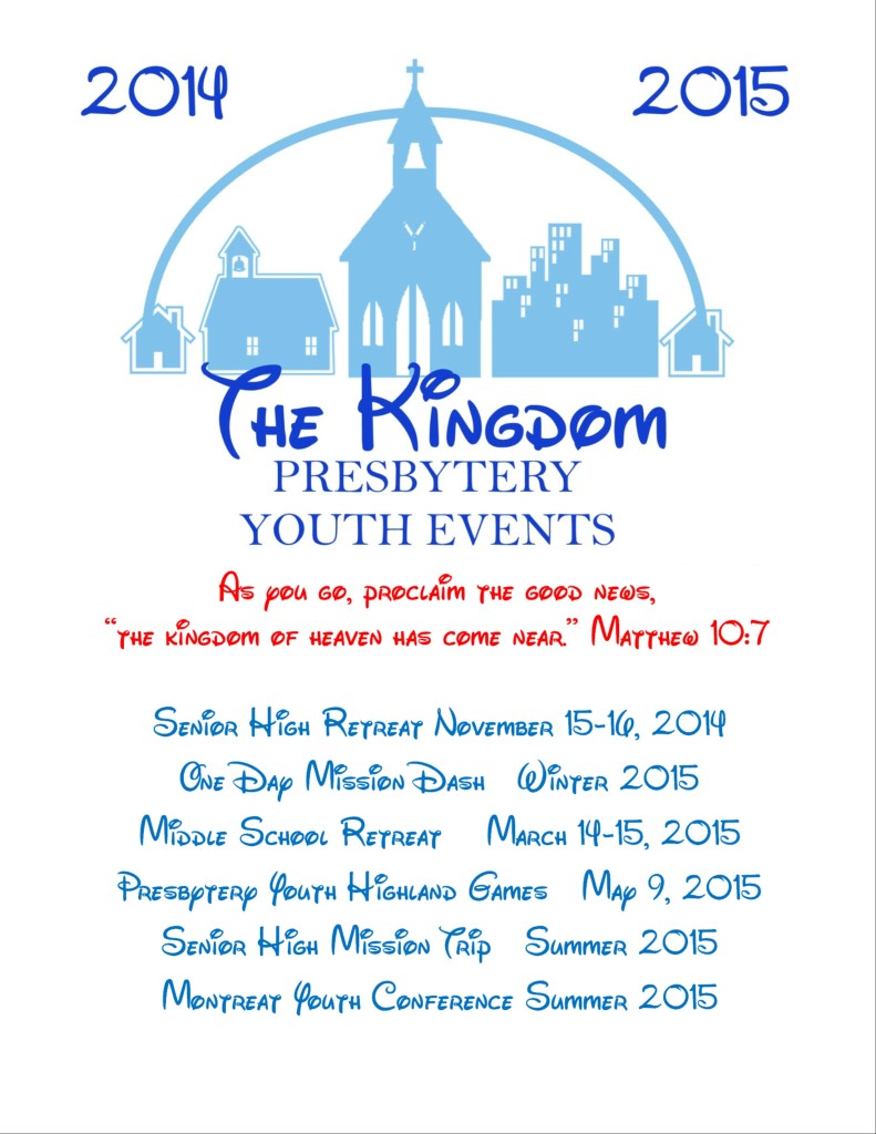 Flyer for Youth Events 2014 2015